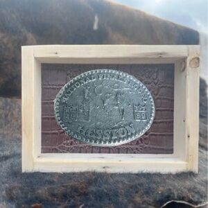 Unopened Vintage 1989 7th Edition Hesston NFR Belt Buckle